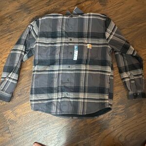 Carhartt Fleece Lined Hooded Shirt Jacket